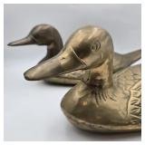 Vintage Brass Duck Pair