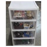 No Shipping Plastic Storage Tower with Contents