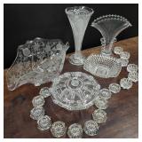 Vintage Glass Lot w/ Candlewick & Salts