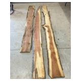 3 LIVE EDGE CEDAR SLAB BOARDS 8-10 FT.