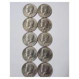 10 1982 P Kennedy Half Dollars