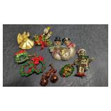 Christmas Themed Costume Jewelry, Brooches ,