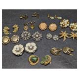 Vintage Costume Jewelry Earrings, Coro, Trifari,