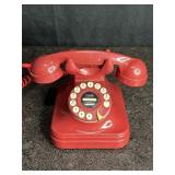 POTTERY BARN GRAND PHONE, RED RETRO STYLE PUSH