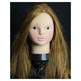 COSMETOLOGY TRAINING, MANNEQUIN HEAD. TABLE MOUNT