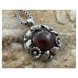Niels Erik From Pendant 925 Amber Circa 50-60ï¿½s