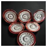 12 Kings Crown Ruby Tiffin Salad/ Dessert Plates