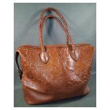 Patricia Nash Tooled Leather Saluzzo Tote Bag