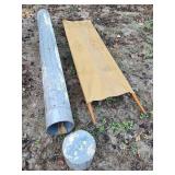 Vtg Coal Mine Emergency Cot W Galv Storage Tube