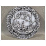1979 Michael Ricker Sculpted Pewter Plate
