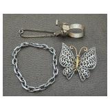 Vintage Avon Bracelet, Avon Brooch & Gloves Clip