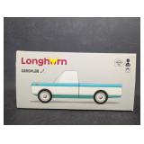 Longhorn Teal wooden toy vehicle by CandyLab NEW