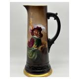Antique Limoges France Hand-Painted Portrait