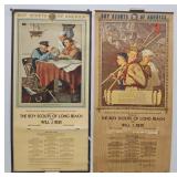 Vtg Boy Scouts Poster Calendars