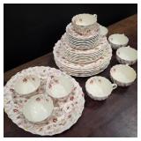 34 Pc. Spode "Rosebud Chintz" China