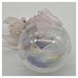 HANDBLOWN IRIDESCENT GLASS ORNAMENT