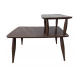2 Tier Mid-Century End Table