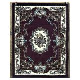 BURGUNDY WOVEN AREA RUG BY KINGDOM PERSIAN