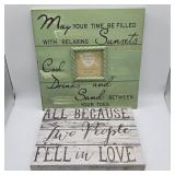 PHOTO FRAME & CANVAS LOVE SAYING