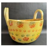 Handmade Ceramic Basket Italy