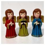 3 MCM HOMCO Christmas Angels Slight Damage noted