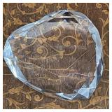Rosenthal Crystal Heart Paperweight