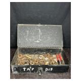 HEAVY METAL CASE W/ TAP & DIE TOOLS