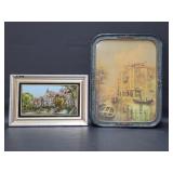 Reverse Painting of Tulane University & Print