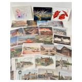 25 VTG Souvenir Postcards