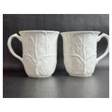 2 CoalPort WedgeWood China Mugs Green Backstamp