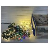 Tote Full of LED Christmas Lights & Outdoor Power