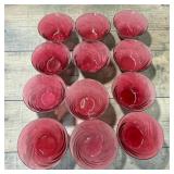 12 Garda Rose Dessert Bowls (Swirl Optic) by F