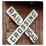 Vintage Railroad Crossing Sign