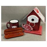 Arkansas Razorbacks Bird House , Mug & Pen