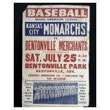 BASEBALL NEGRO AMERICAN LEAGUE KANSAS CITY