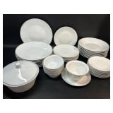 Rosenthal China White w/ Gold Rim Inventory