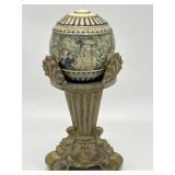 DECORATIVE SPHERE/ORB W/ VICTORIAN COLONIAL
