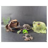 Vintage & Mixed Frog Figurine & Garden Decor