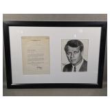 Signed Twice Bobby Kennedy Senate Letter & Photo