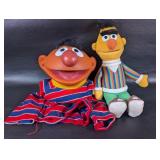 Vintage Sesame Street Ernie Hand Muppet with Bert