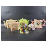 Assorted Decorative Ceramic Teapots Miniature