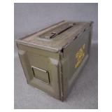 Vntg Military .50 Cal Ammo Can Storage Box