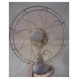 Antique Belknap Blue Grass Brass Desk Fan - works