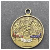 FETERNAL ORDER OF EAGLES 10K GF AUXILIARY PENDANT