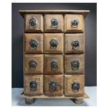 12 Drawer Jewelry Chest or Small Treasures