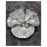 Vintage Stuart Nye Sterling Silver Pansy Brooch