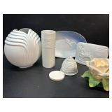 Rosenthal Porcelain Bisque Vases, Lloadro Bell &