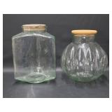 Two Large Countertop Storage Jars