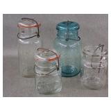 Vntg Blue Ball Ideal Mason Jars +++