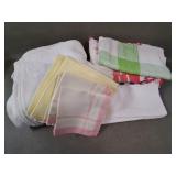 Vintage Linen Damask Tablecloth & Napkin Mixed +